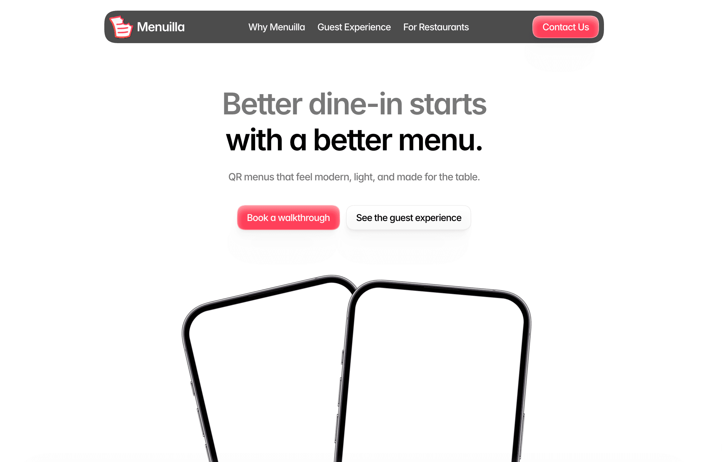Menuilla project preview